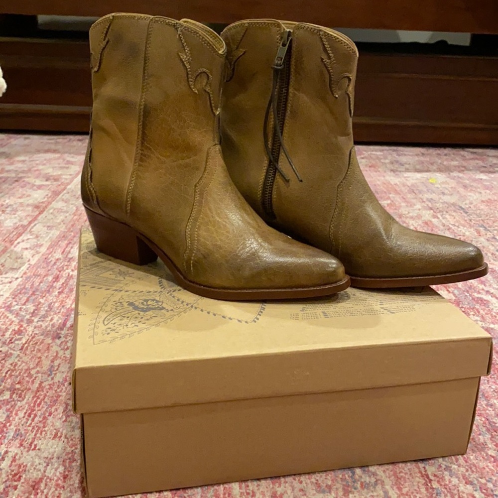 Free people western cowgirl booties